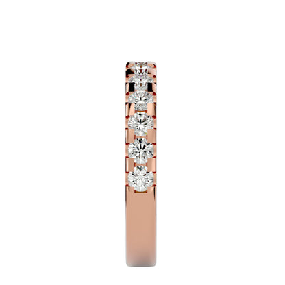 Zea mircro setting half eternity ring