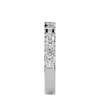 Zea mircro setting half eternity ring