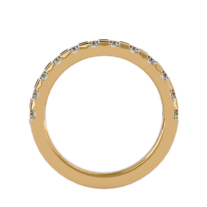 Zea mircro setting half eternity ring