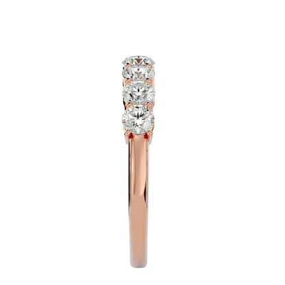 7 stone round diamond ring