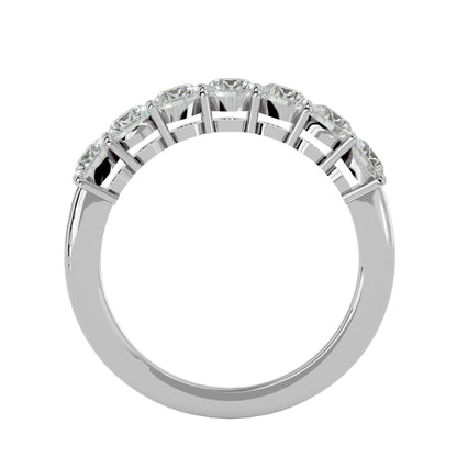 7 stone round diamond ring