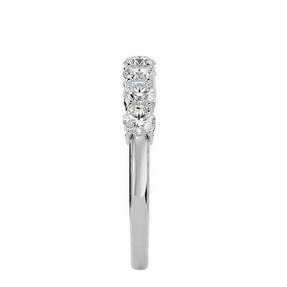 7 stone round diamond ring