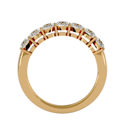 7 stone round diamond ring