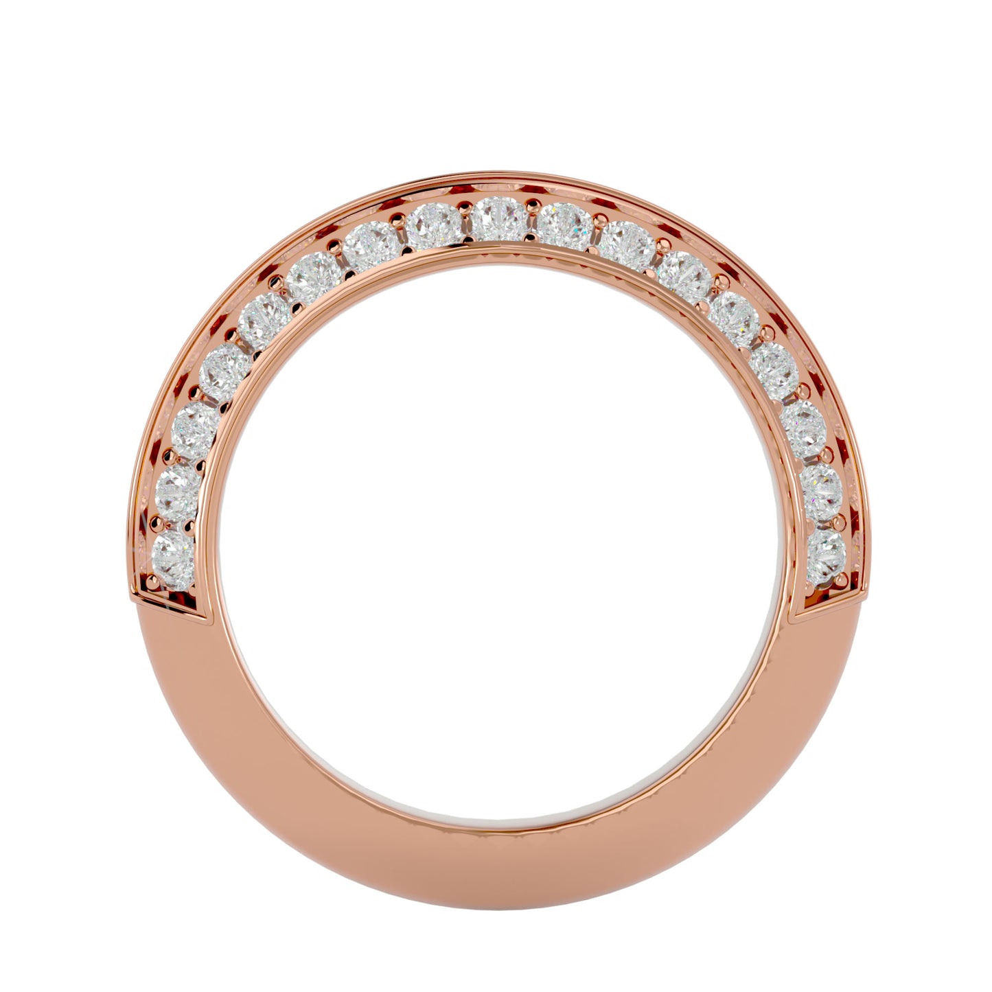 Cade knife edge eternity diamond ring