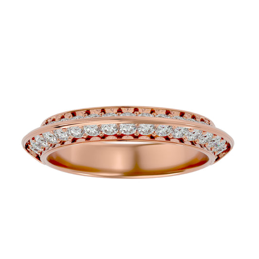 Cade knife edge eternity diamond ring