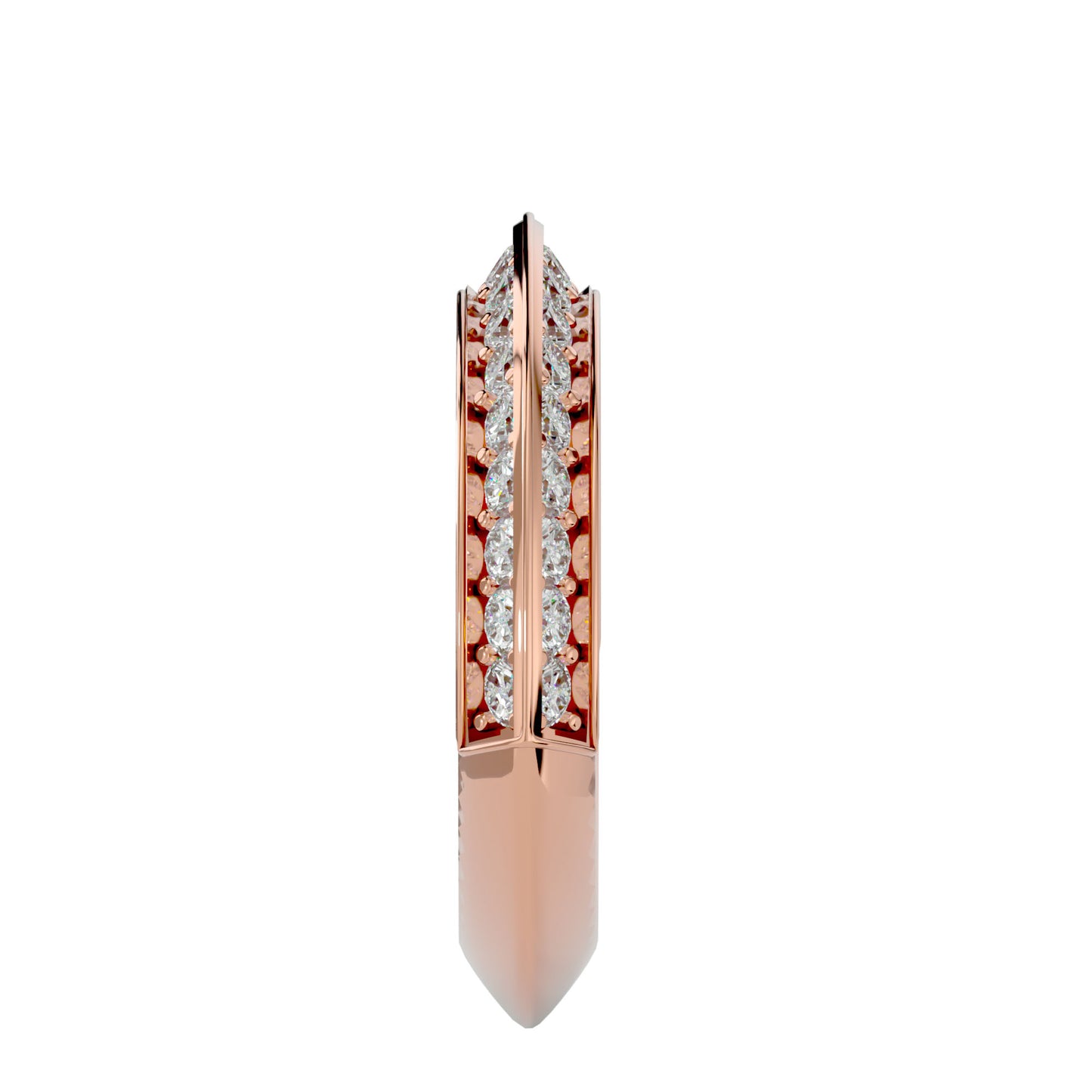 Cade knife edge eternity diamond ring