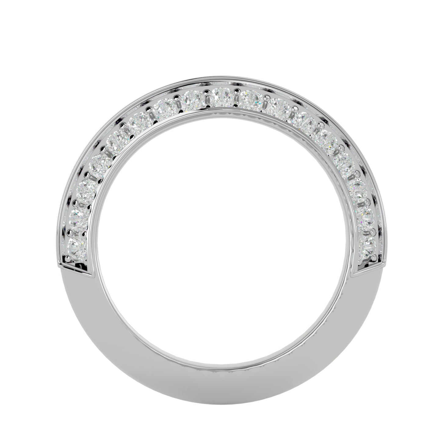 Cade knife edge eternity diamond ring