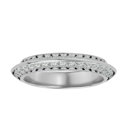 Cade knife edge eternity diamond ring