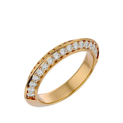 Cade knife edge eternity diamond ring
