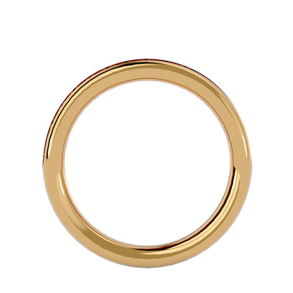 Mystic straight pave eternity diamond ring