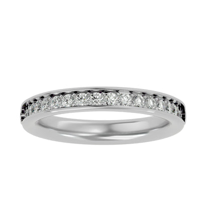 Jo pave half eternity diamond ring