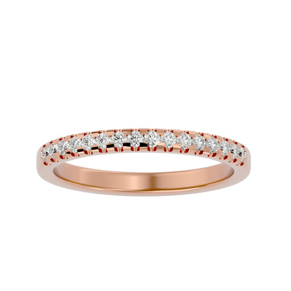 Cannibel micro pave half eternity diamond ring