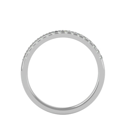 Cannibel micro pave half eternity diamond ring