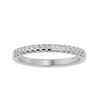 Cannibel micro pave half eternity diamond ring