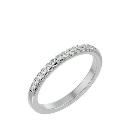Cannibel micro pave half eternity diamond ring
