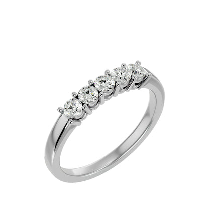 Suily 5 stone diamond ring