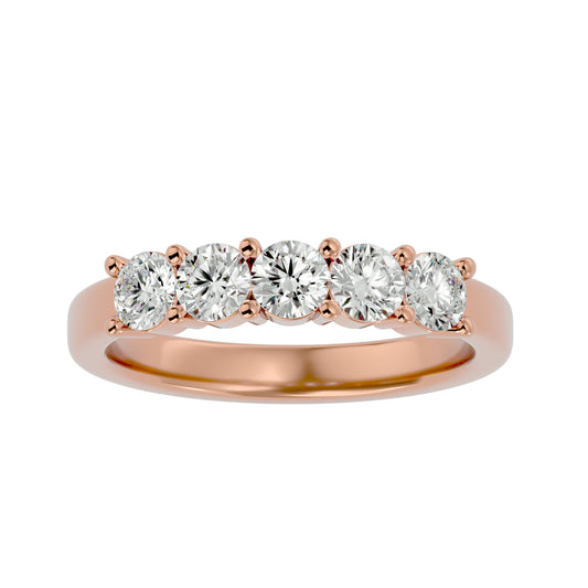 Rome 5 stone diamond ring