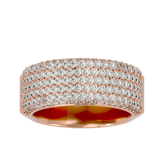 7 line diamond ring