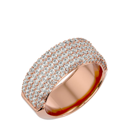 7 line diamond ring