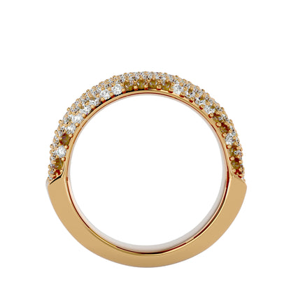7 line diamond ring