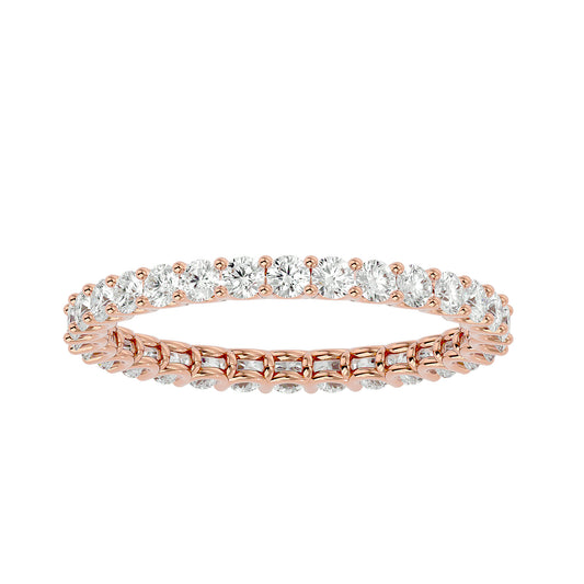 "U" Prong Eternity Diamond Ring