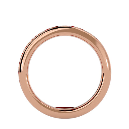 Eliza channel diamond eternity ring