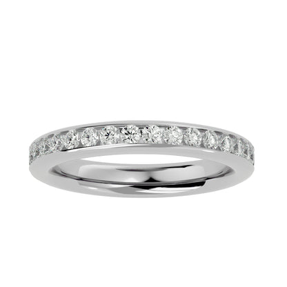 Eliza channel diamond eternity ring