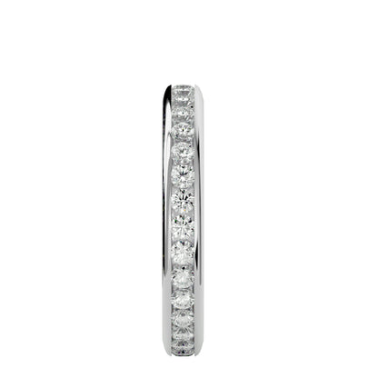 Eliza channel diamond eternity ring