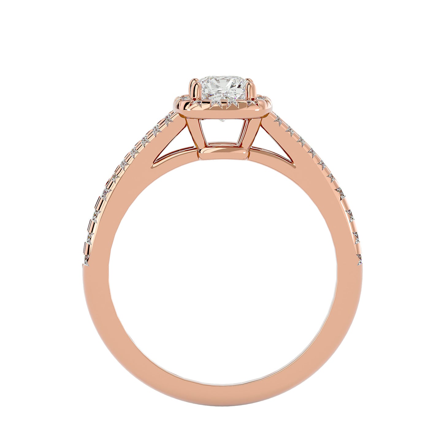 Bailey halo diamond engagement ring