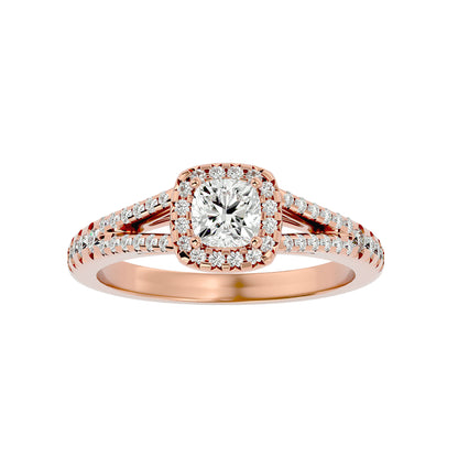 Bailey halo diamond engagement ring