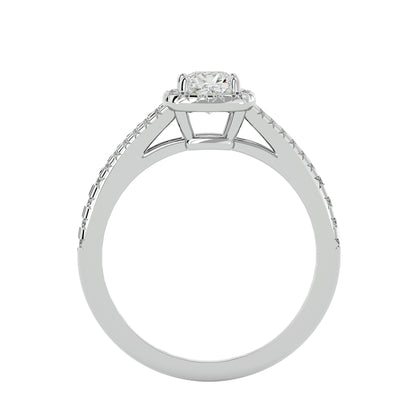 Bailey halo diamond engagement ring