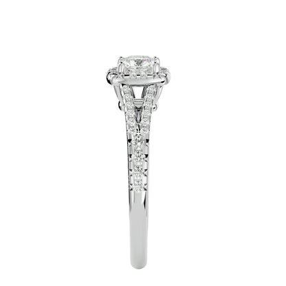 Bailey halo diamond engagement ring