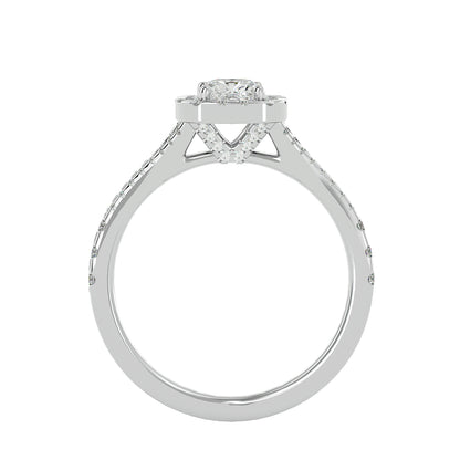 Juvi halo diamond engagement ring