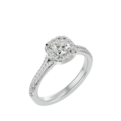 Juvi halo diamond engagement ring