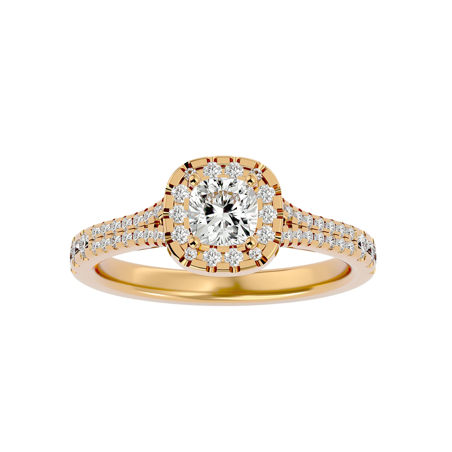 Juvi halo diamond engagement ring