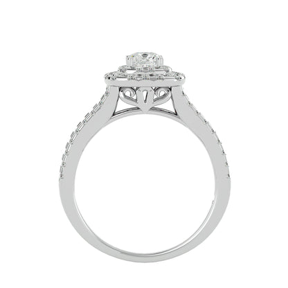 Bea Double halo diamond engagement ring