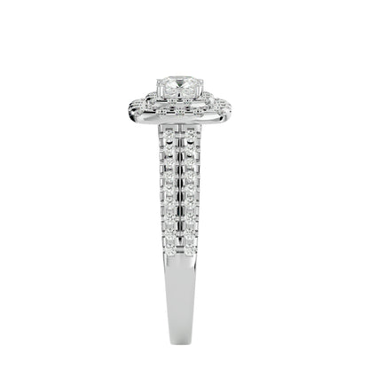 Bea Double halo diamond engagement ring