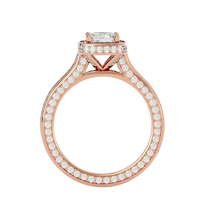 Bonnie halo diamond engagement ring