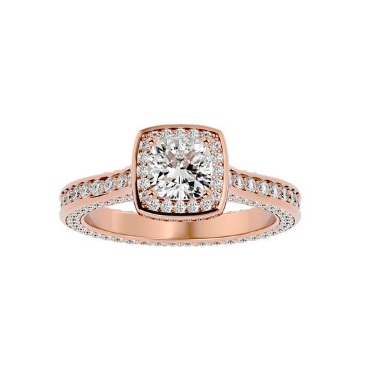 Bonnie halo diamond engagement ring