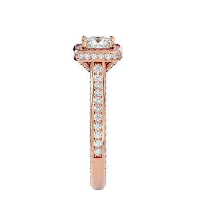 Bonnie halo diamond engagement ring