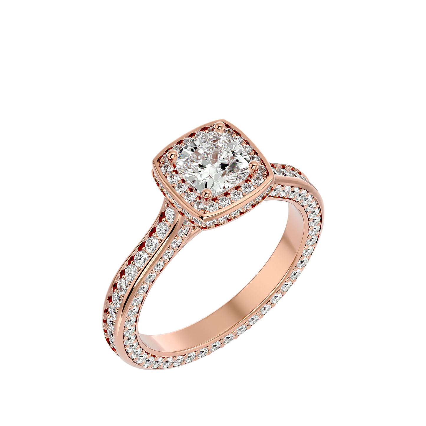 Bonnie halo diamond engagement ring