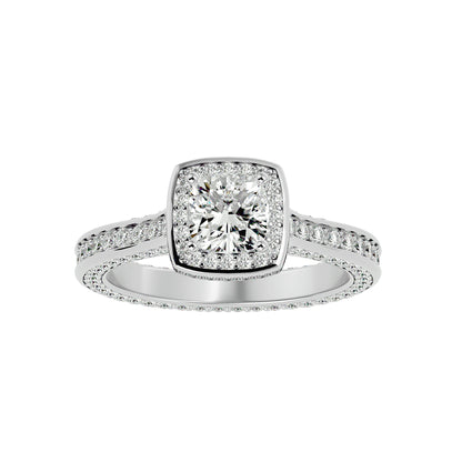 Bonnie halo diamond engagement ring