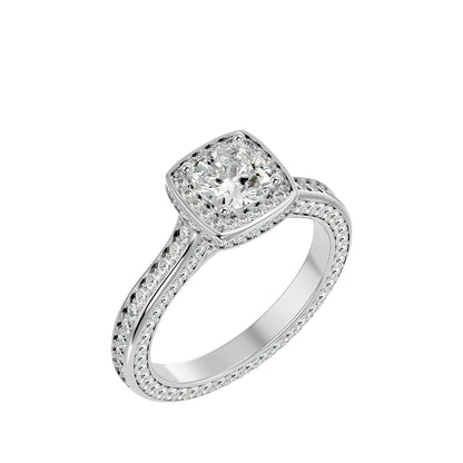 Bonnie halo diamond engagement ring