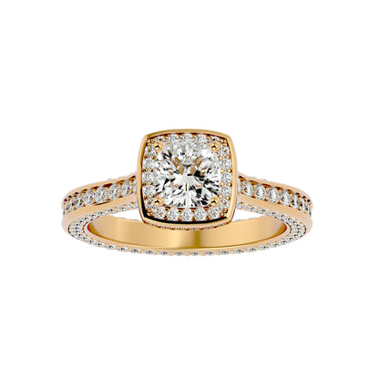 Bonnie halo diamond engagement ring