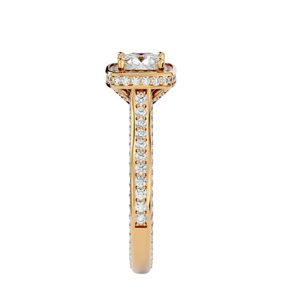 Bonnie halo diamond engagement ring