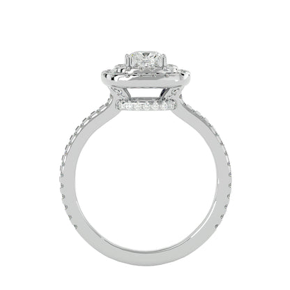 Markie double halo diamond engagement ring