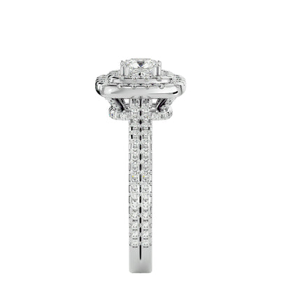 Markie double halo diamond engagement ring