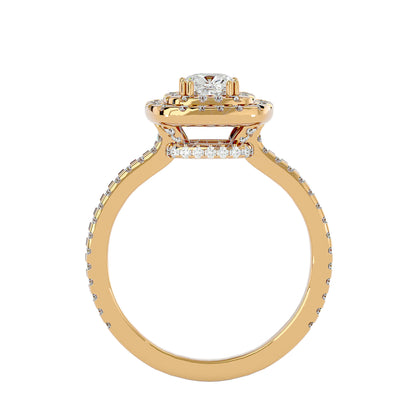 Markie double halo diamond engagement ring