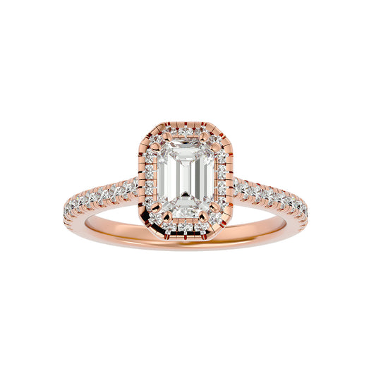 Shira halo diamond engagement ring