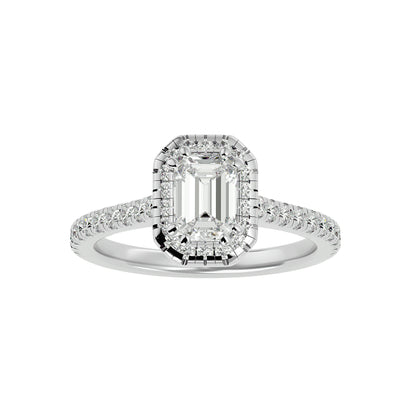 Shira halo diamond engagement ring